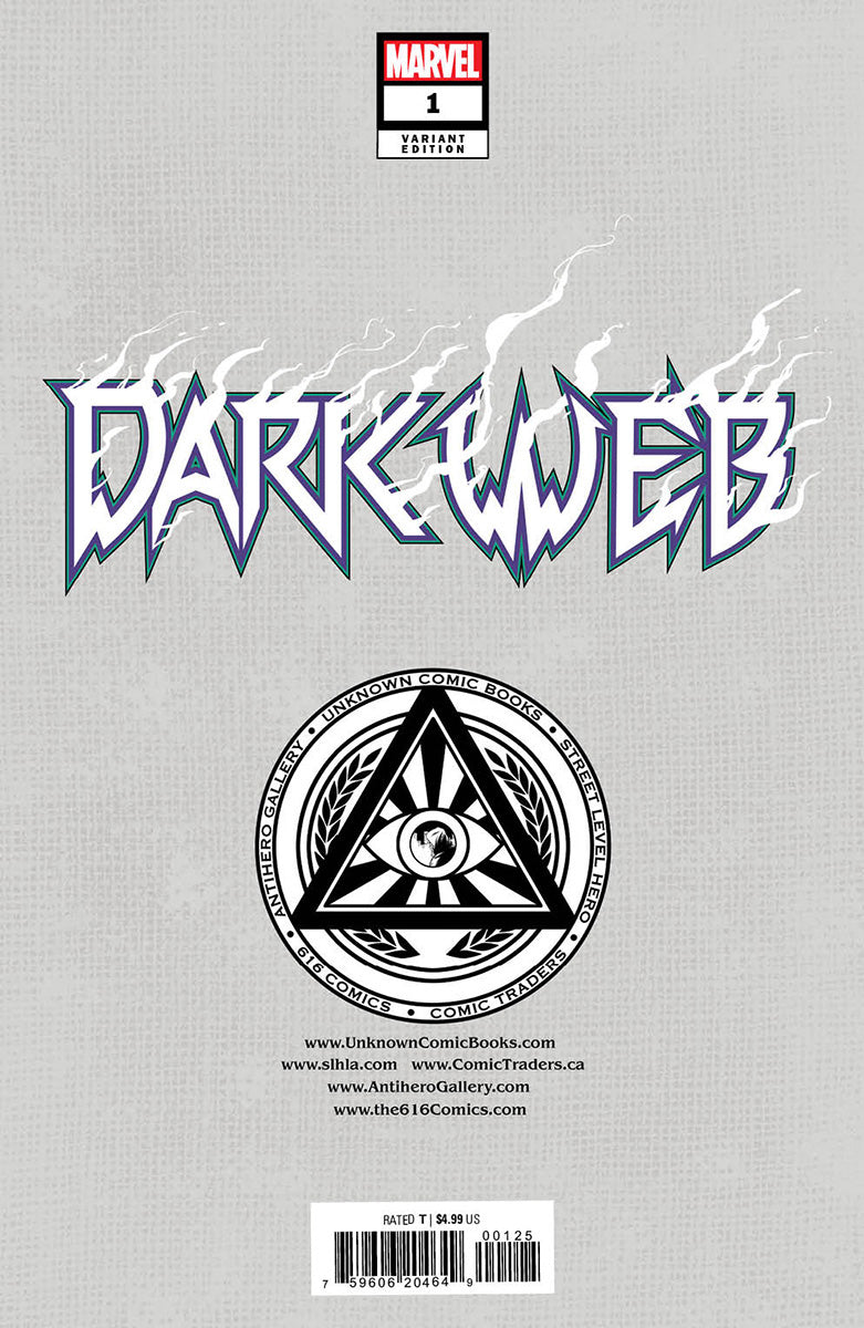 Dark Web #1 [Dwb] Unknown Comics Skan Exclusive Virgin Var (12/07/2022) - MEGA POP COMICS 