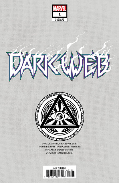 Dark Web #1 [Dwb] Unknown Comics Skan Exclusive Virgin Var (12/07/2022) - MEGA POP COMICS 