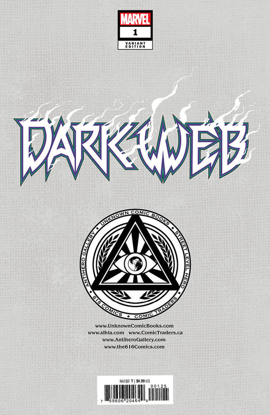 Dark Web #1 [Dwb] Unknown Comics Skan Exclusive Virgin Var (12/07/2022) - MEGA POP COMICS 