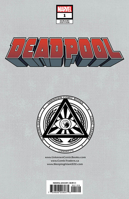 Deadpool #1 Unknown Comics Stephen Segovia Exclusive Virgin Var (04/03/2024) - MEGA POP COMICS 