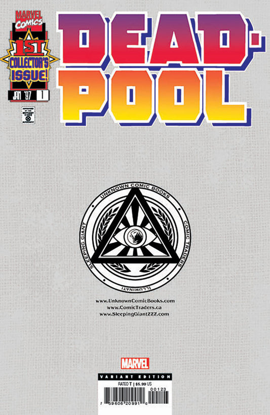 Deadpool #1 Unknown Comics David Nakayama Facsimile Virign Exclusive Color Bleed Var (07/10/2024) - MEGA POP COMICS
