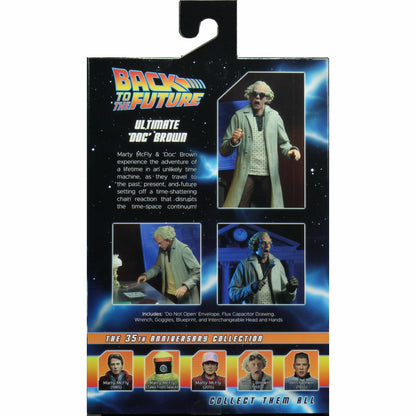NECA Back to the Future 7" Scale Action Figure - Ultimate Doc Brown (1955) - MEGA POP COMICS 