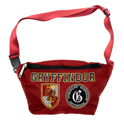 Fanny Pack - Harry Potter GRYFFINDOR Patches Embroidered Burgundy - MEGA POP COMICS 