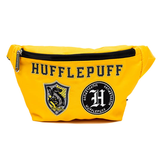 Fanny Pack - Harry Potter HUFFLEPUFF Patches Embroidered Yellow - MEGA POP COMICS 