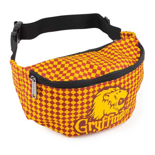 Fanny Pack - Harry Potter Gryffindor Lion with Shield Argyle Gold Burgundy - MEGA POP COMICS 