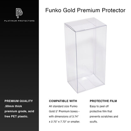 Platinum Protectors for Funko Pop! Gold Premium 5" - MEGA POP COMICS 