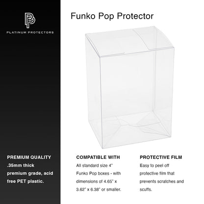 Platinum Protectors for Funko Pop! 4" Inch Vinyl Figures (.35mm) - MEGA POP COMICS 