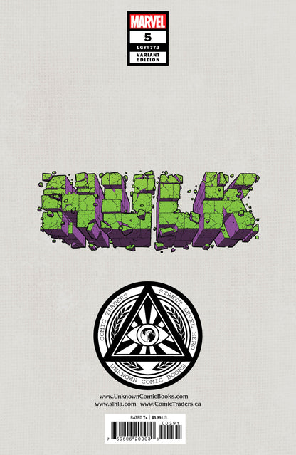 HULK 5 UNKNOWN COMICS MIGUEL MERCADO EXCLUSIVE VIRGIN VOGUE VAR (03/30/2022) - MEGA POP COMICS 