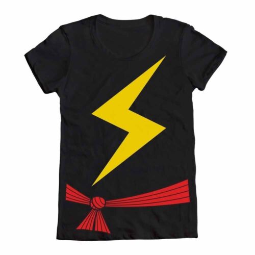 Ms Miss Marvel I Am Costume Avengers Marvel Comics Junior T-Shirt - MEGA POP COMICS 