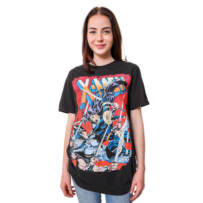 Marvel Comics X-Men Sword Showdown: Psylocke vs Spiral Adult T-Shirt - MEGA POP COMICS 