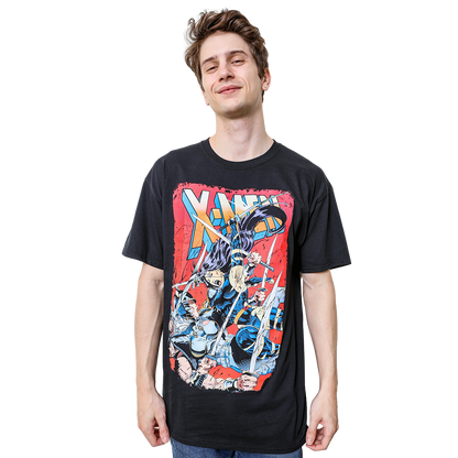 Marvel Comics X-Men Sword Showdown: Psylocke vs Spiral Adult T-Shirt - MEGA POP COMICS 