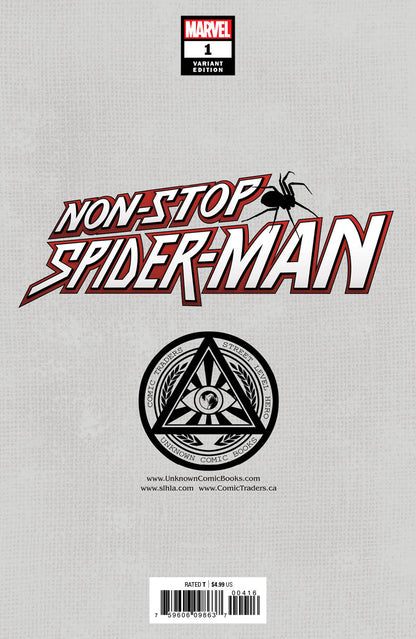 Non-Stop Spider-Man #1 Unknown Comics Gabriele Dell'Otto Exclusive Var (03/10/2021) - MEGA POP COMICS 