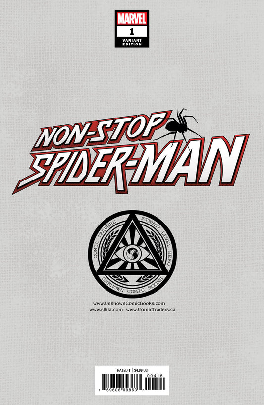 Non-Stop Spider-Man #1 Unknown Comics Gabriele Dell'Otto Exclusive Var (03/10/2021) - MEGA POP COMICS 
