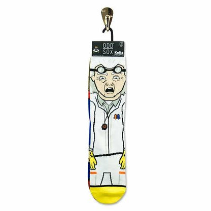 Back to the Future "Doc & Marty" Men's 360 Knit Mix-Match Socks (Size 6-13) - MEGA POP COMICS 