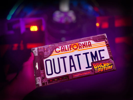 Back to the Future OUTATIME License Plate Replica - MEGA POP COMICS 