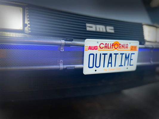 Back to the Future OUTATIME License Plate Replica - MEGA POP COMICS 