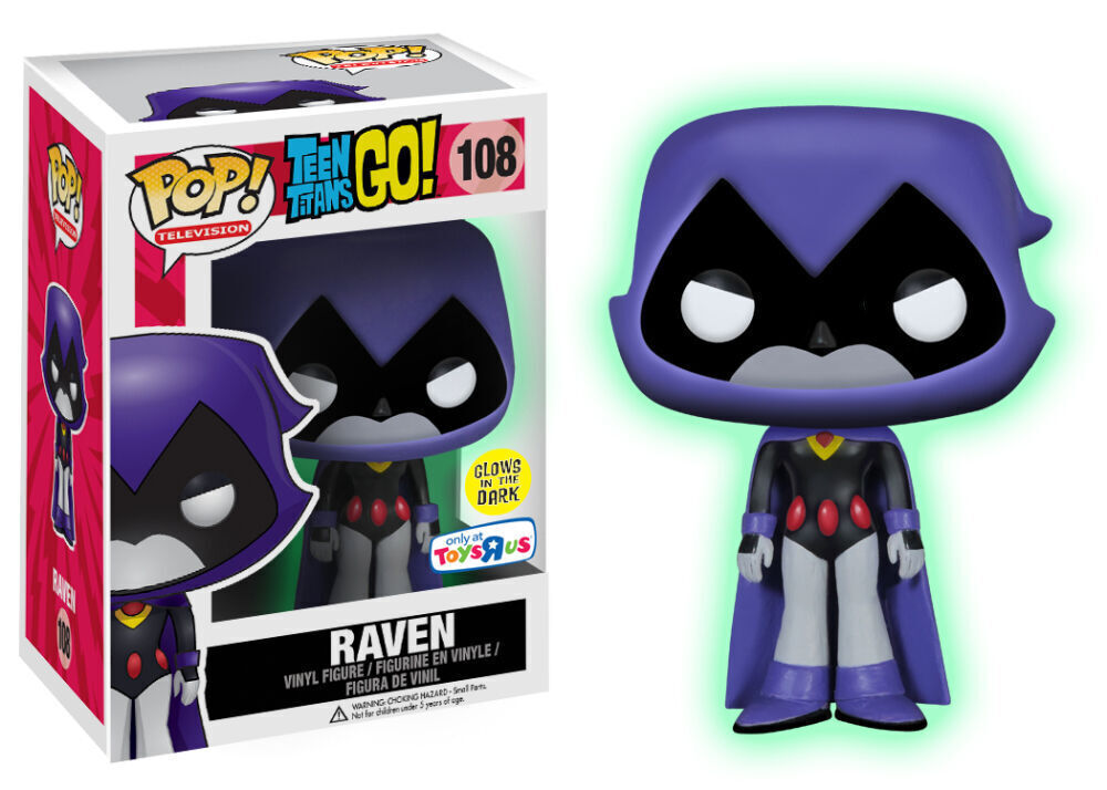 Funko Pop Television: Teen Titans - Purple Raven Glow in the Dark #108 - MEGA POP COMICS 