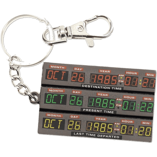 Back to the Future Time Circuits Metal Key Ring - MEGA POP COMICS 