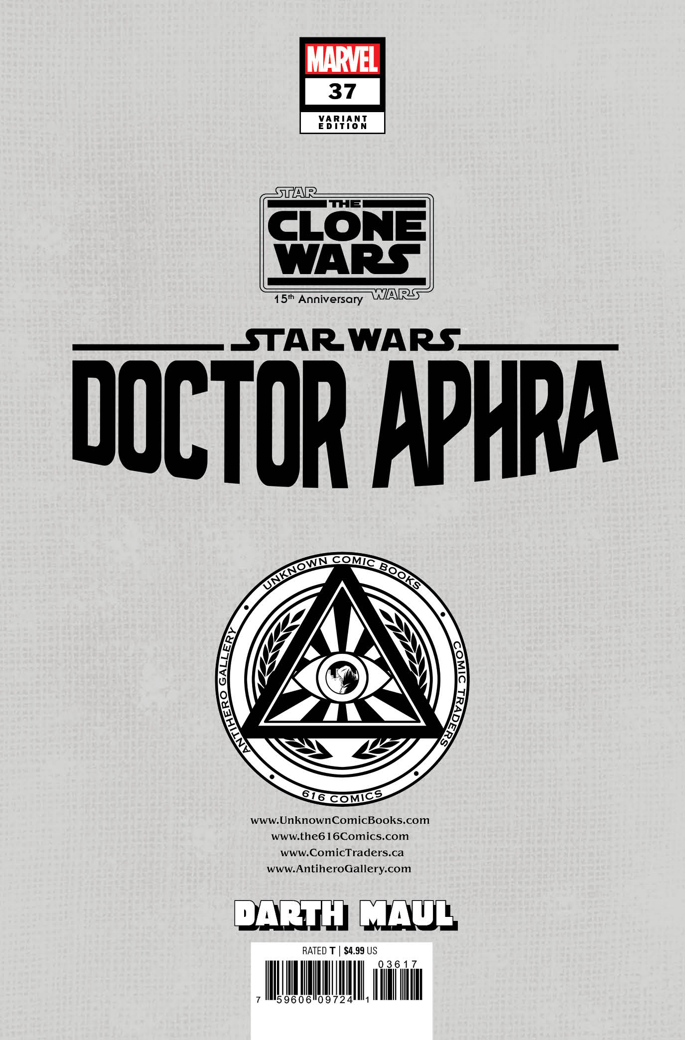 Star Wars: Doctor Aphra #37 [Dd] Unknown Comics Nabetse Zitro Exclusive Virgin Var (10/25/2023) - MEGA POP COMICS 