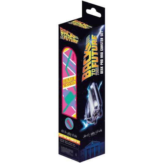 Back to the Future Part II XL Hoverboard Desk Pad and Coaster Set - MEGA POP COMICS 
