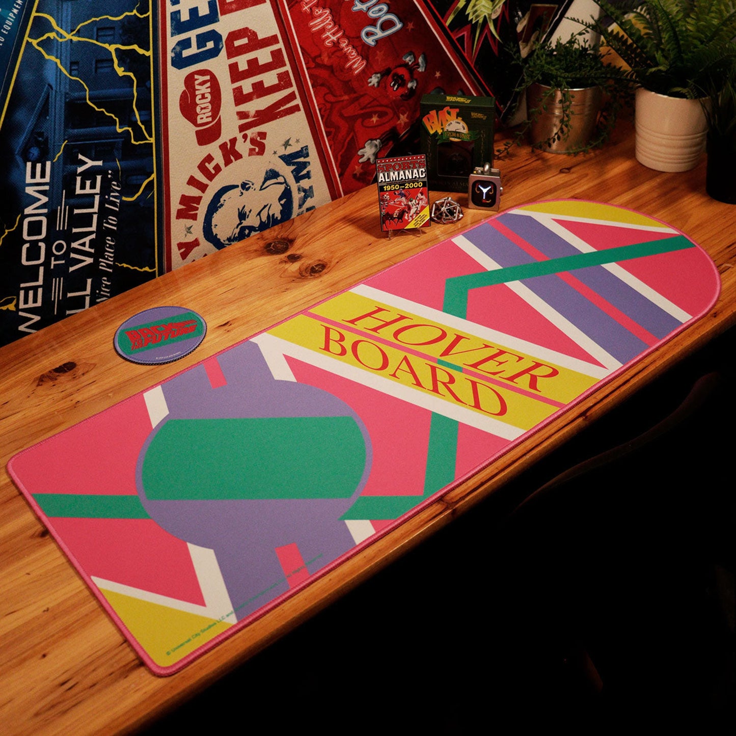Back to the Future Part II XL Hoverboard Desk Pad and Coaster Set - MEGA POP COMICS 