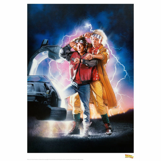 Back to the Future Part II "Classic Movie Art" Limited Edition Commemorative Print - MEGA POP COMICS 