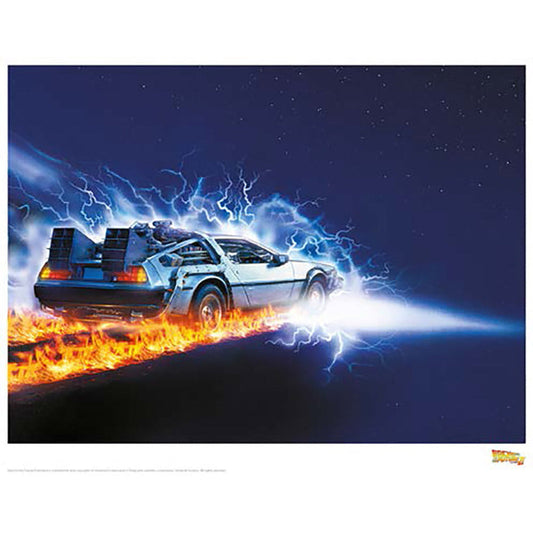 Back to the Future Part II "Car Stars" Limited Edition Commemorative Print - MEGA POP COMICS 