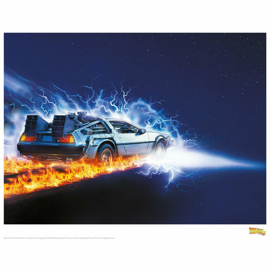Back to the Future Part II "Car Stars" Limited Edition Commemorative Print - MEGA POP COMICS 