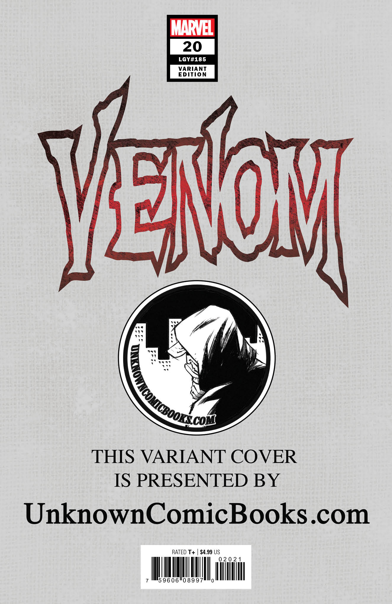 Venom #20 Unknown Comics Tony Daniels Exclusive Var Ac (11/27/2019) - MEGA POP COMICS 
