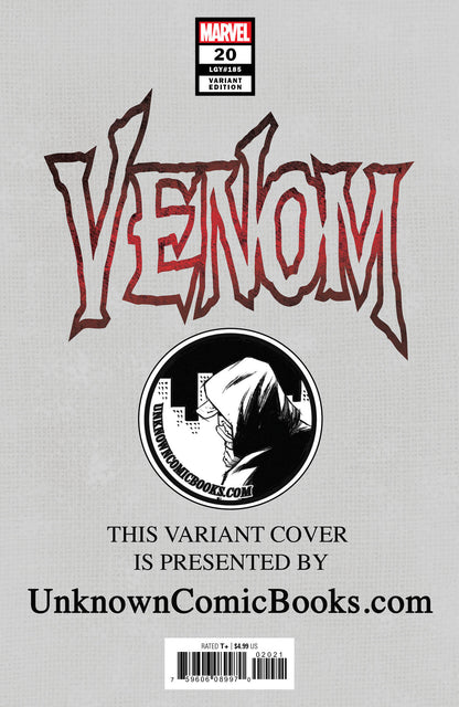 Venom #20 Unknown Comics Tony Daniels Exclusive Var Ac (11/27/2019) - MEGA POP COMICS 