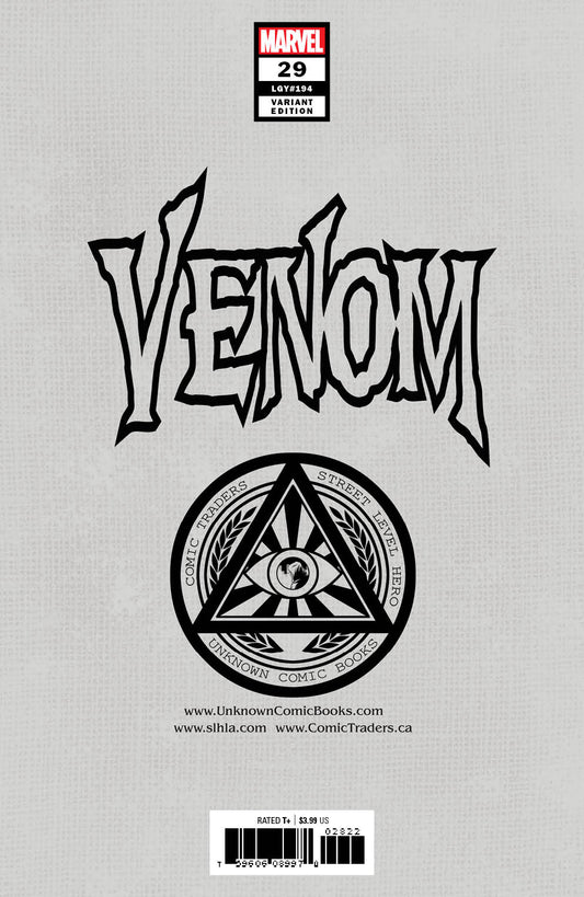 Venom #29 Unknown Comics Tyler Kirkham Exclusive Secret Var (10/07/2020) (10/21/2020) - MEGA POP COMICS 