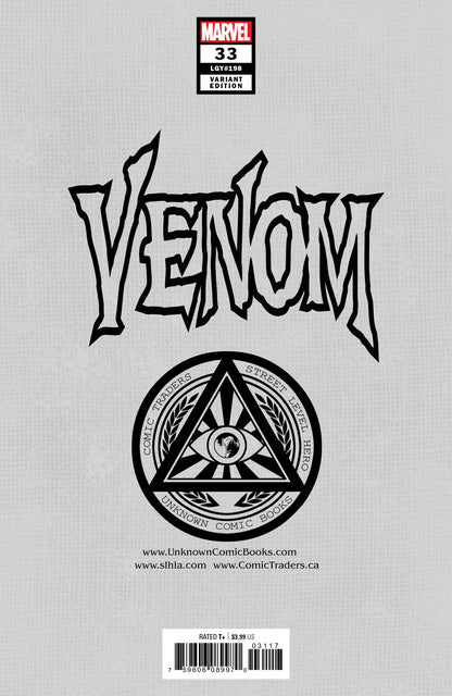 Venom #33 Unknown Comics Will Sliney Exclusive Var Kib (02/03/2021) - MEGA POP COMICS 