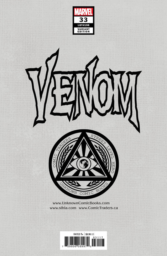 Venom #33 Unknown Comics Will Sliney Exclusive Var Kib (02/03/2021) - MEGA POP COMICS 