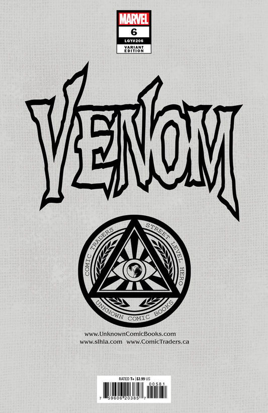 Venom 6 Unknown Comics Mico Suayan Exclusive Var (03/09/2022) - MEGA POP COMICS 