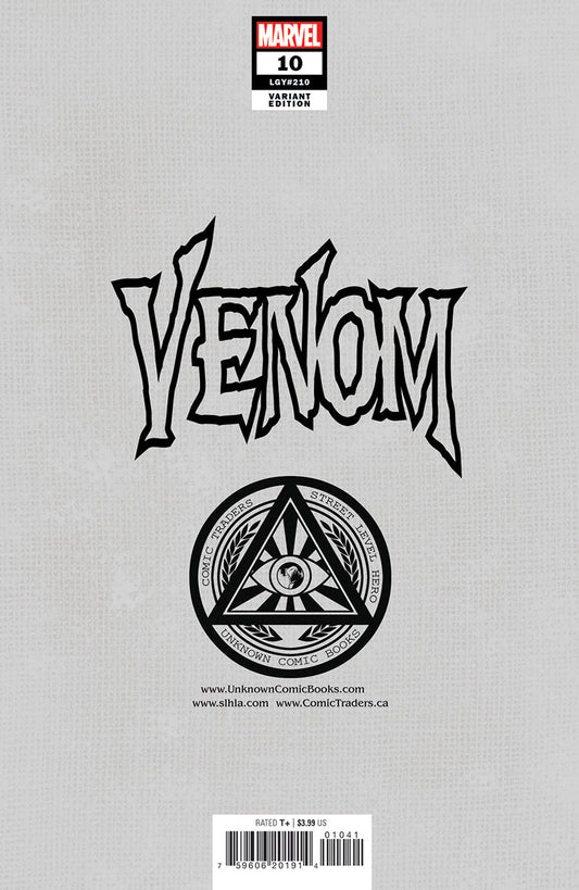 Venom #10 Unknown Comics Ivan Tao Exclusive Virgin Var (08/31/2022) (09/14/2022) - MEGA POP COMICS 