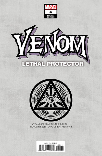 VENOM: LETHAL PROTECTOR #4 UNKNOWN COMICS TYLER KIRKHAM EXCLUSIVE VIRGIN VAR (07/20/2022) - MEGA POP COMICS 