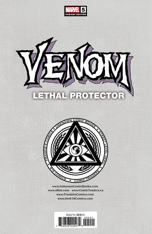 VENOM: LETHAL PROTECTOR #5 UNKNOWN COMICS TYLER KIRKHAM EXCLUSIVE VIRGIN VAR (08/10/2022) - MEGA POP COMICS 