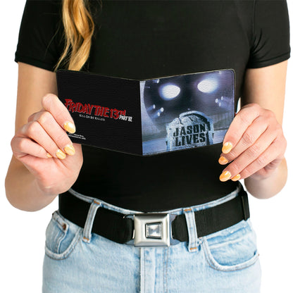 Bi-Fold Wallet - Friday the 13th PART VI KILL OR BE KILLED Movie Poster and Title Logo - MEGA POP COMICS 