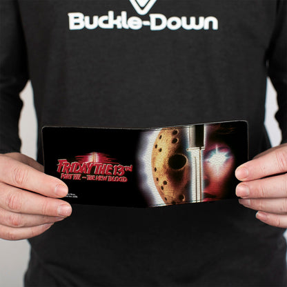 Bi-Fold Wallet - Friday the 13th PART VII THE NEW BLOOD Movie Poster and Title Logo - MEGA POP COMICS 