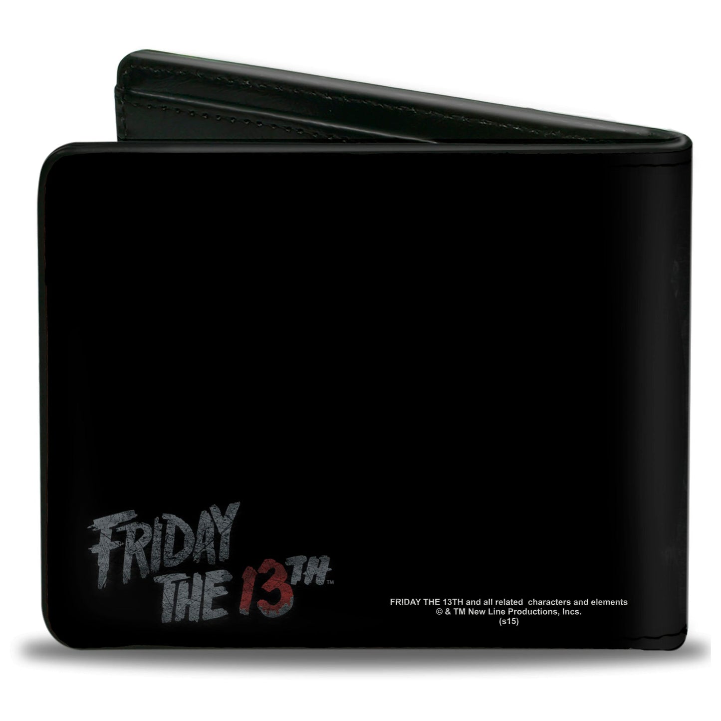 Bi-Fold Wallet - Jason Mask3 CLOSE-UP + FRIDAY THE 13th Black Grays Red - MEGA POP COMICS 