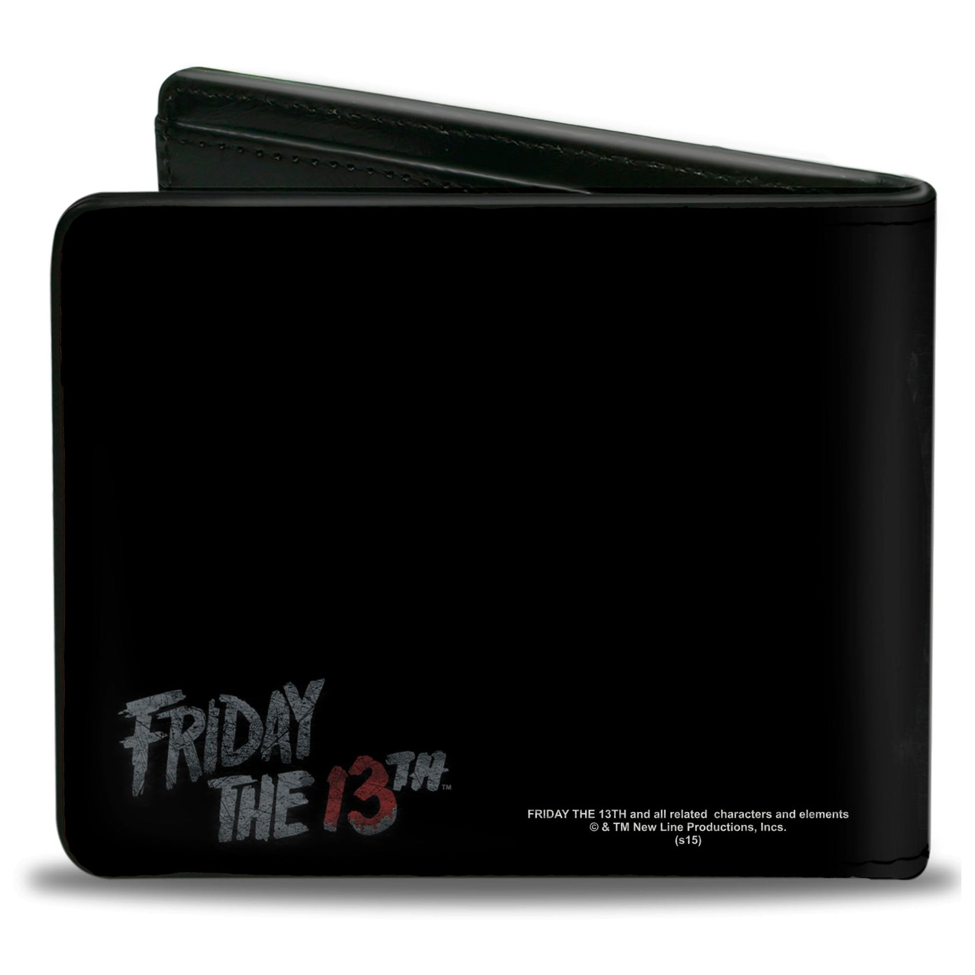Bi-Fold Wallet - Jason Mask3 CLOSE-UP + FRIDAY THE 13th Black Grays Red - MEGA POP COMICS 