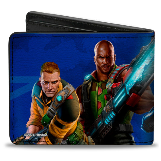 Bi-Fold Wallet - GI Joe Unit Agents Group Pose and Logo Blues - MEGA POP COMICS 