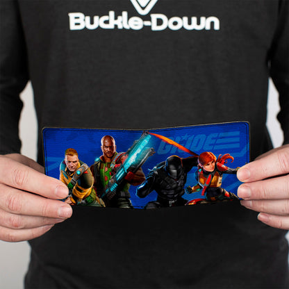 Bi-Fold Wallet - GI Joe Unit Agents Group Pose and Logo Blues - MEGA POP COMICS 