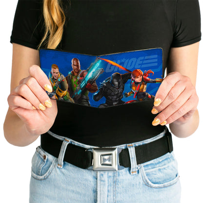 Bi-Fold Wallet - GI Joe Unit Agents Group Pose and Logo Blues - MEGA POP COMICS 