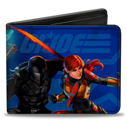Bi-Fold Wallet - GI Joe Unit Agents Group Pose and Logo Blues - MEGA POP COMICS 