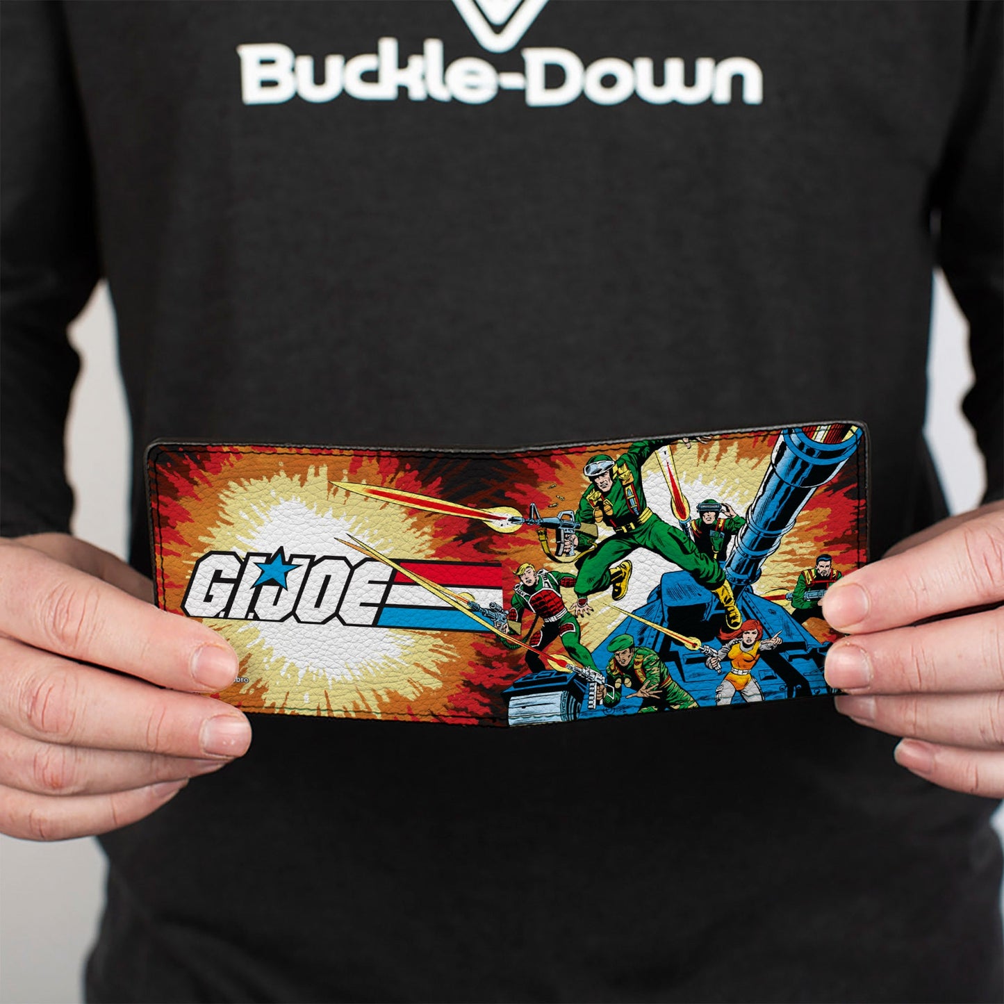Bi-Fold Wallet - GI JOE A Real American Hero #1 Comic Cover Explosion Scene and Title Logo - MEGA POP COMICS 