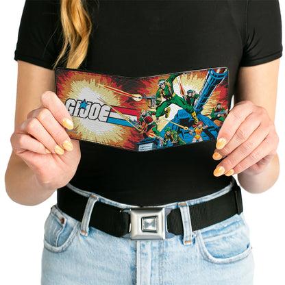 Bi-Fold Wallet - GI JOE A Real American Hero #1 Comic Cover Explosion Scene and Title Logo - MEGA POP COMICS 
