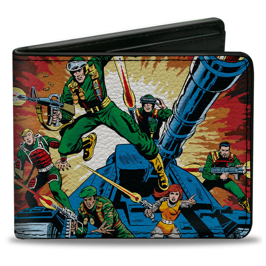 Bi-Fold Wallet - GI JOE A Real American Hero #1 Comic Cover Explosion Scene and Title Logo - MEGA POP COMICS 