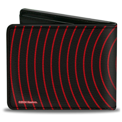 Bi-Fold Wallet - GI Joe COBRA Ripple Logo Black/Red - MEGA POP COMICS 