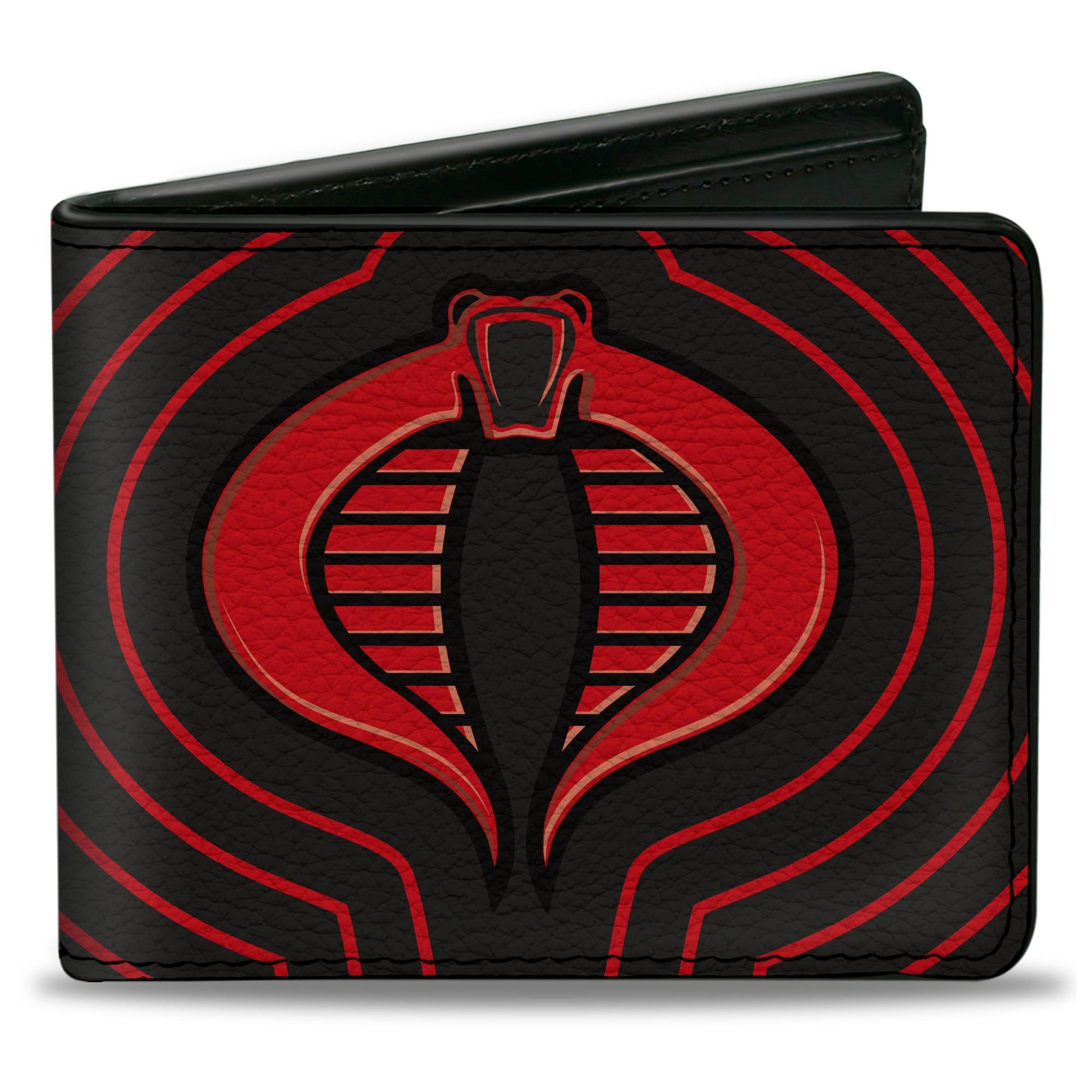 Bi-Fold Wallet - GI Joe COBRA Ripple Logo Black/Red - MEGA POP COMICS 